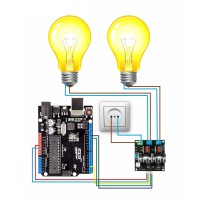 Módulo Dimmer AC Optoacoplado 2CH BTA16600B Lógica Control 3.3-5V