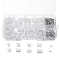 Kit 250pcs Conectores Macho Hembra JST 2P 3P 4P XH 2.54 con Caja