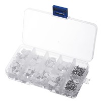 Kit 250pcs Conectores Macho Hembra JST 2P 3P 4P XH 2.54 con Caja