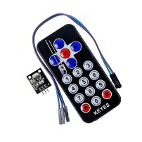 Kit Control Remoto IR 17 Botones con Receptor Infrarrojo HX1838 y LED IR