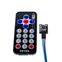 Kit Control Remoto IR 17 Botones con Receptor Infrarrojo HX1838 y LED IR