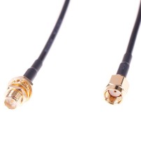 Cable Extensor Pigtail RP-SMA Coaxial Antena Macho Hembra Largo 3M