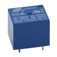 Relé Electromecánico Modelo SRD-12VDC-SL-C 12V