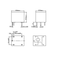 Relé Electromecánico Modelo SRD-12VDC-SL-C 12V