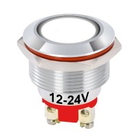 Luz Piloto Metal 22mm para Panel Colores IP65 12-24V con Bornes