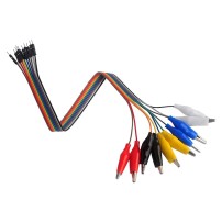 Pack 10pcs Cables Dupont Macho Colores a Caiman 30cm