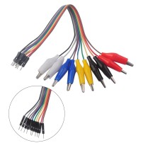 Pack 10pcs Cables Dupont Macho Colores a Caiman 30cm