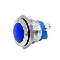 Luz Piloto Metal 16mm para Panel Colores IP65 12-24V con Bornes
