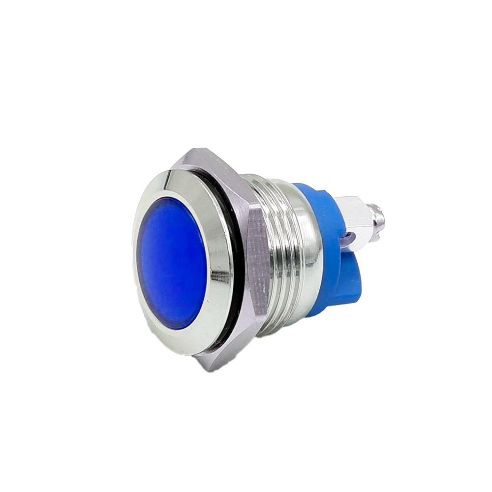 Luz Piloto Metal 16mm para Panel Colores IP65 12-24V con Bornes